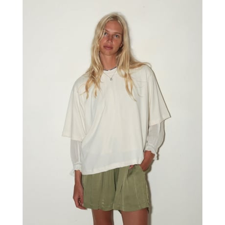 SUMMER & STORM WOMENS BOXY TEE NATURAL