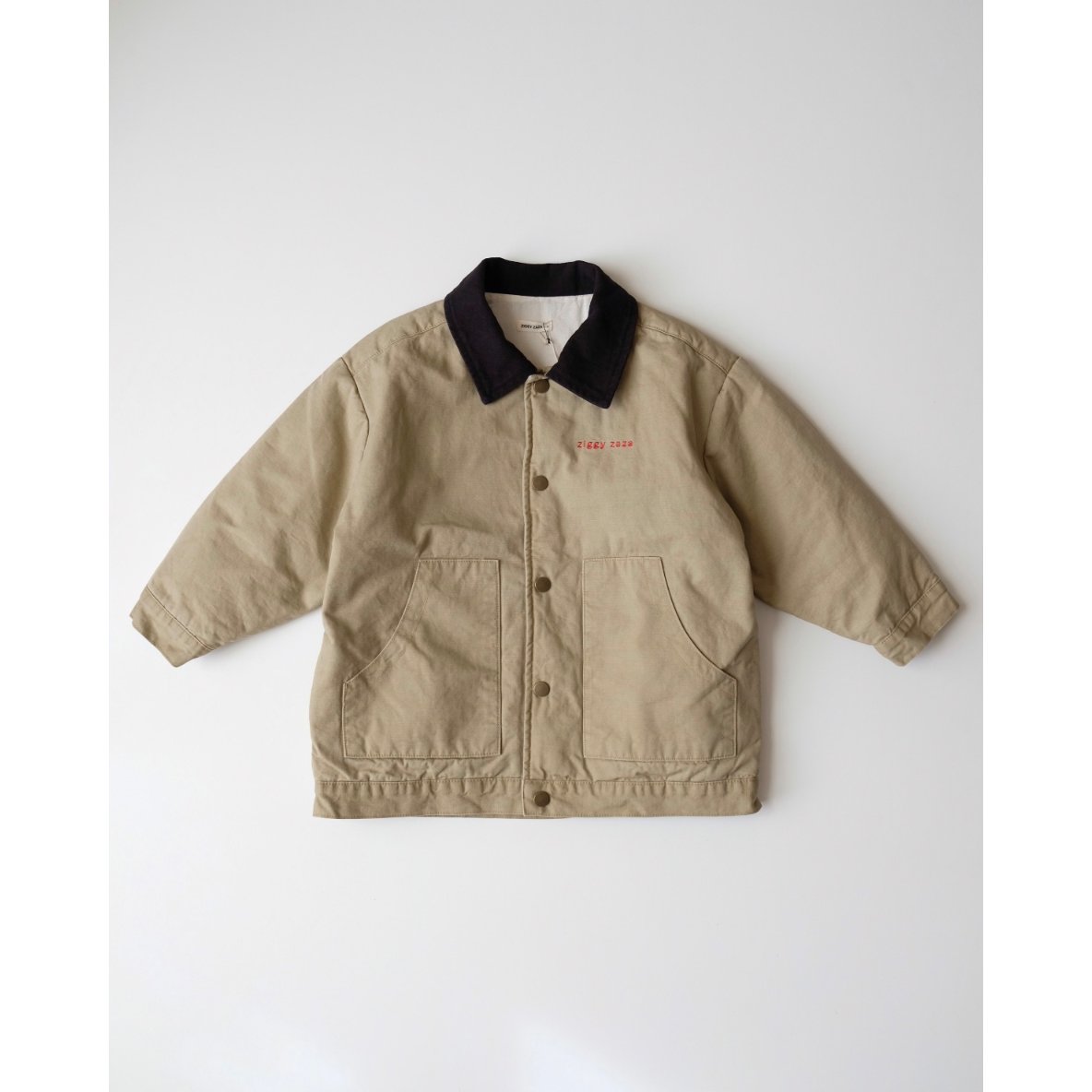 ziggy zaza ジャケット ZIGGY ZAZA de kat padded coat dune(2-3Y,3-5Y,5-