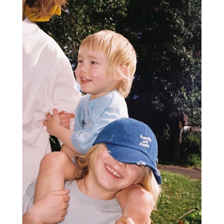 SUMMER & STORM DAD CAP DISTRESSED DENIM
