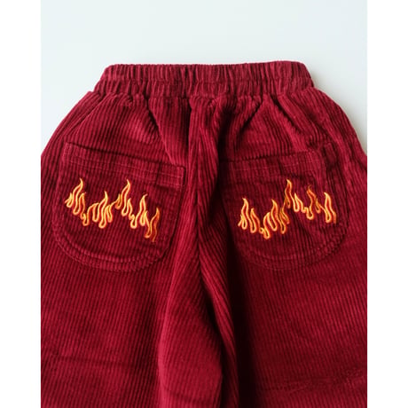 FYTZ blaze cord pants flame(BB-1Y,2Y-3Y,4Y-5Y)