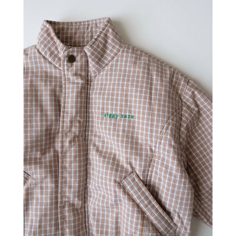 ZIGGY ZAZA juno padded bomber cloud check(2-3Y,3-5Y,5-7Y,7-9Y)