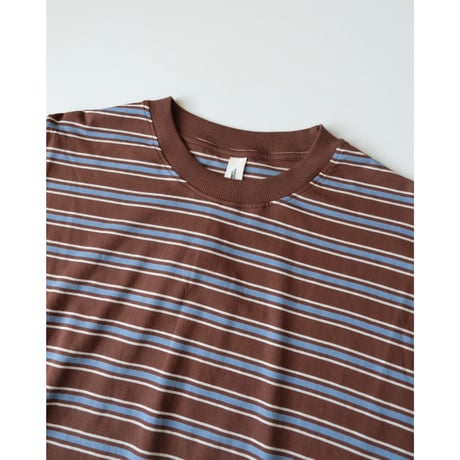 SUMMER & STORM WOMENS 90'S LS TEE COCO STRIPE GREEN SLEEVES