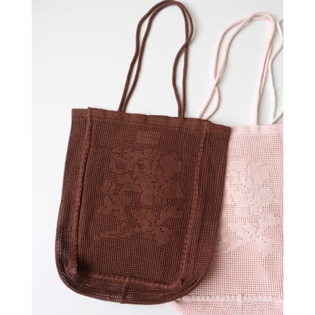 Nananita ROSE CROCHET BAG - WOOD