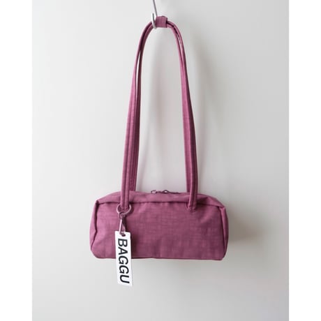 BAGGU Small Nylon Bowler Bag - Wild Plum