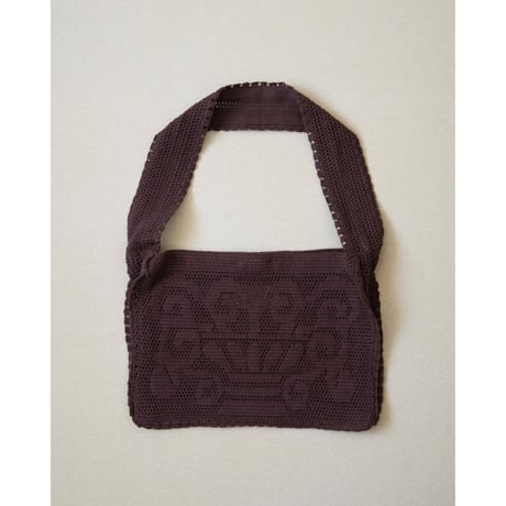 Nananita FOUNTAIN CROCHET BAG - WOOD