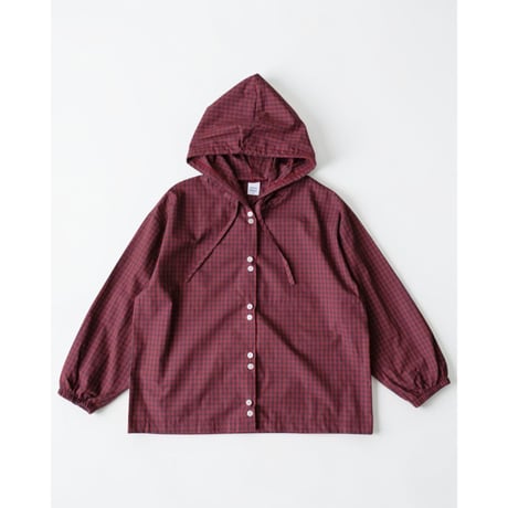 Lona Hooded Shirt Red Purple(JS,JM,JL)