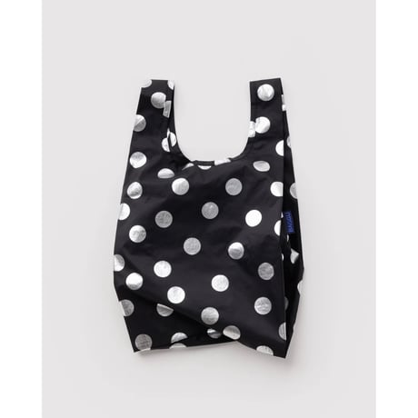 BAGGU Baby Baggu - Silver Metallic Polka Dot