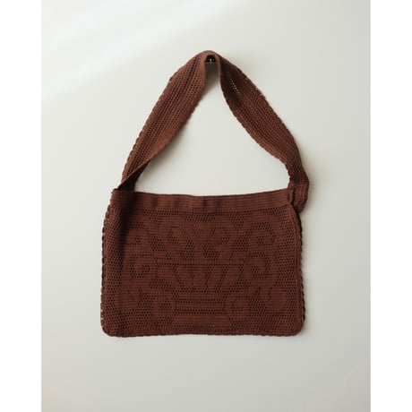 Nananita FOUNTAIN CROCHET BAG - WOOD