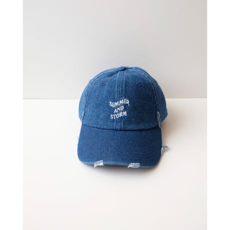 SUMMER & STORM DAD CAP DISTRESSED DENIM