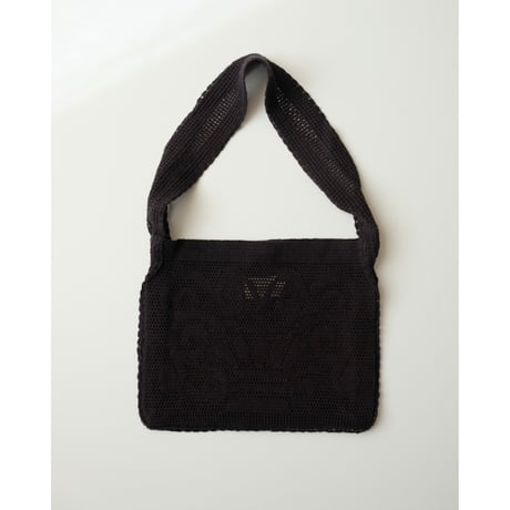 Nananita FOUNTAIN CROCHET BAG - BLACK