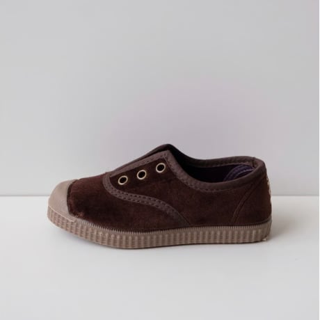 <ご予約>Cienta VELOUR DECK SHOES brown / velour 955A(25(15cm)～37(23cm))