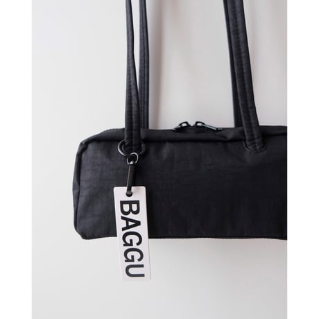 BAGGU Small Nylon Bowler Bag - Black