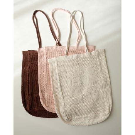 Nananita ROSE CROCHET BAG - DOVE
