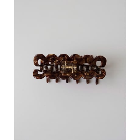 Buttermilk Weina Claw Clip in Toasted