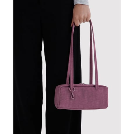 BAGGU Small Nylon Bowler Bag - Wild Plum