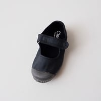 <ご予約>Cienta VELCRO ONE STRAP SHOES black/dyed N76997(23(14cm)～34(21cm))
