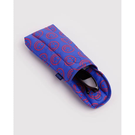 BAGGU Puffy Glasses Sleeve Mini Cobalt Happy