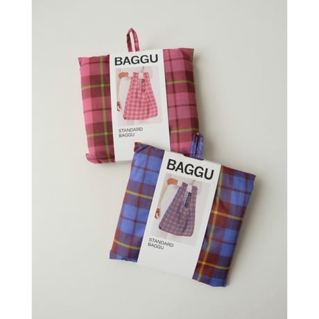 BAGGU Standard Baggu - Azalea Pink Tartan