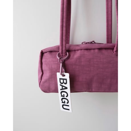 BAGGU Small Nylon Bowler Bag - Wild Plum