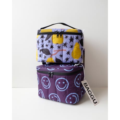 BAGGU Puffy Lunch Bag Indigo Happy