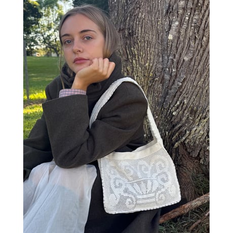 Nananita FOUNTAIN CROCHET BAG - DOVE