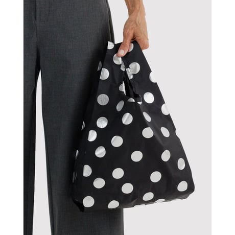 BAGGU Baby Baggu - Silver Metallic Polka Dot