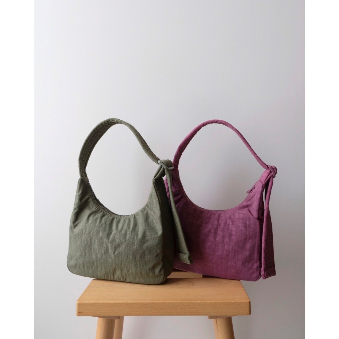 BAGGU Mini Nylon Shoulder Bag - Wild Plum | UNO