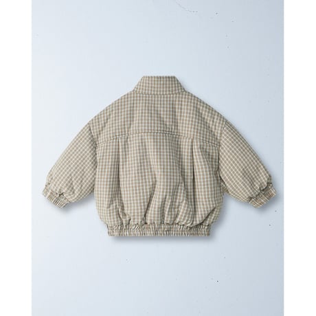 ZIGGY ZAZA juno padded bomber cloud check(2-3Y,3-5Y,5-7Y,7-9Y)