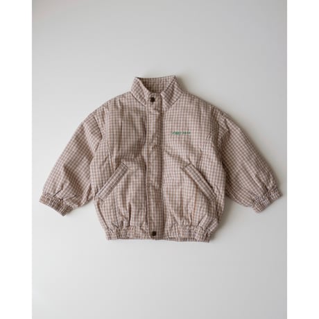 ZIGGY ZAZA juno padded bomber cloud check(2-3Y,3-5Y,5-7Y,7-9Y)