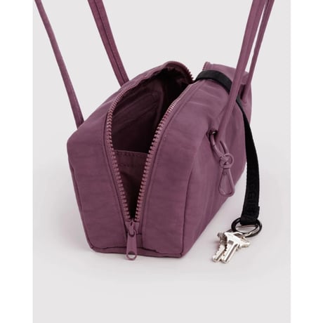 BAGGU Small Nylon Bowler Bag - Wild Plum