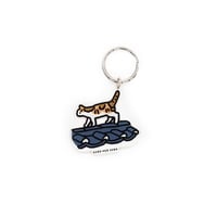 CAT ON A GIWA (TILED ROOF) [S] | Stand Up Keyring