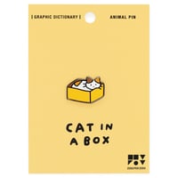 CAT IN A BOX | Animal Pin