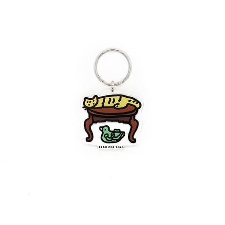 SOBAN & CAT [S] | Stand Up Keyring