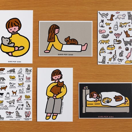 CAT 2 | Silkscreen postcard set