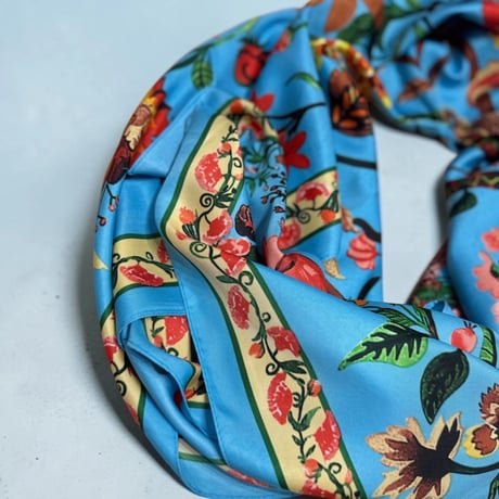 big jungle scarf（blue）