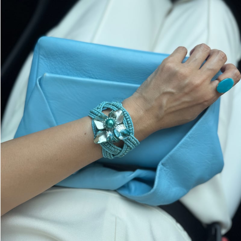 Bracelet Nacre（Blue） | La robe froufrou