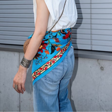 big jungle scarf（blue）