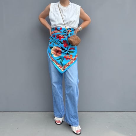 big jungle scarf（blue）