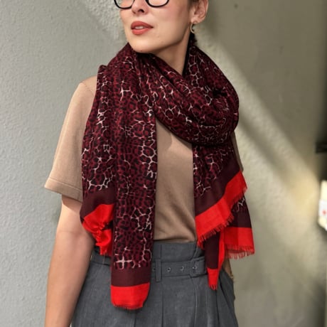 Urban Safari Scarf（BORDEAUX）