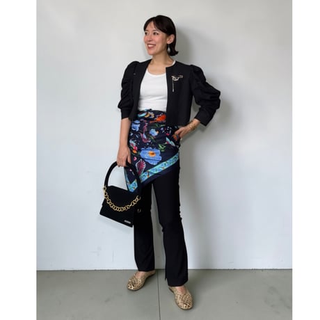 big jungle scarf (BLACK)