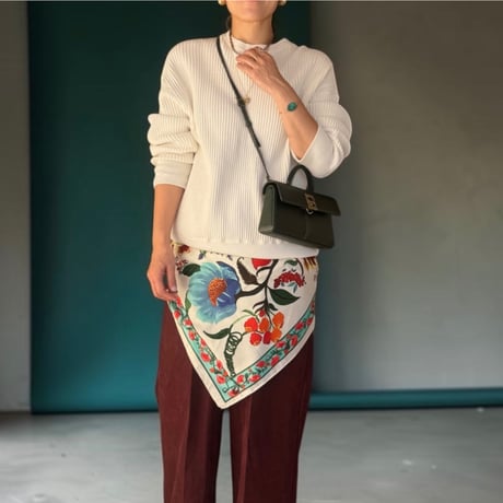 big jungle scarf（white）