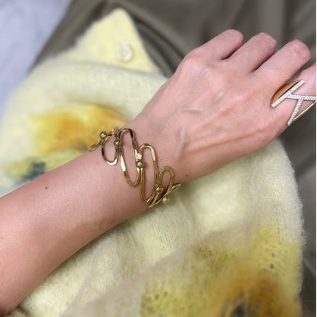 zigzag bracelet（gold）