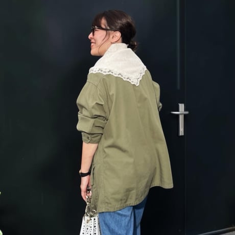 Lace Triangle Scarf （écru）