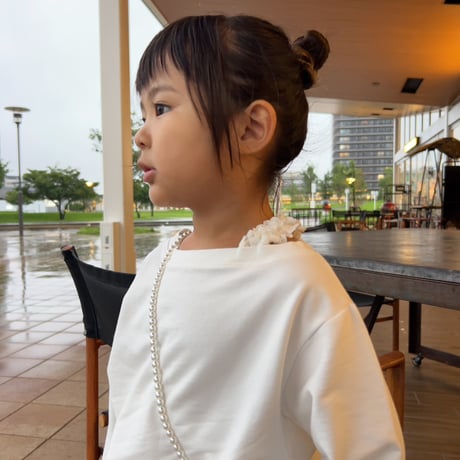 【即納】lace oneshoulder mtm