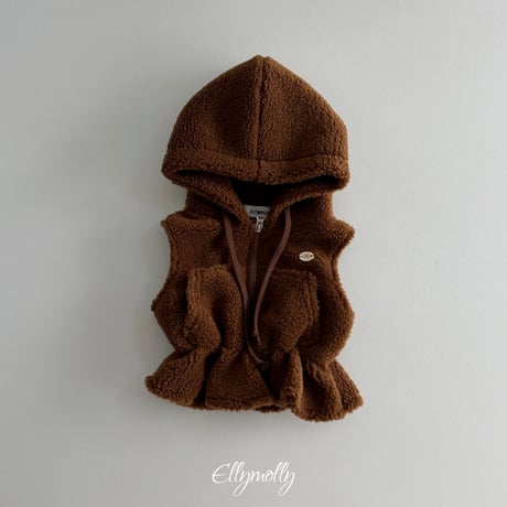 【予約】EM bear hood vest