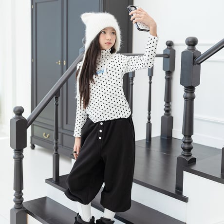 【予約】ZC dot highneck long tee