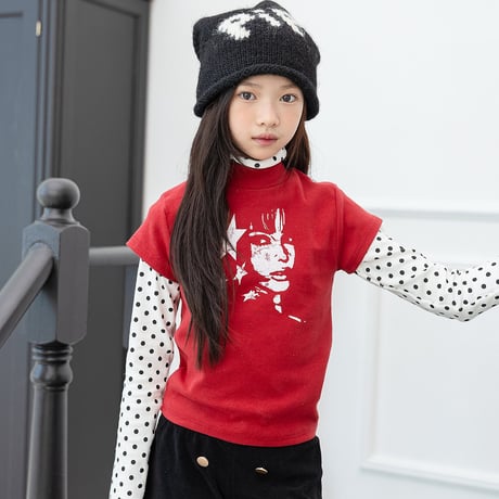 【予約】ZC dot highneck long tee