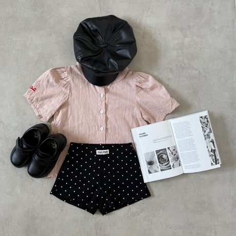 【即納】dot highwaist short pt