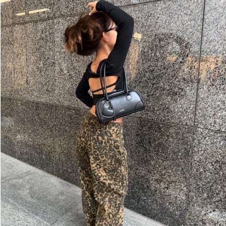 【予約】"brown" leopard wide pt