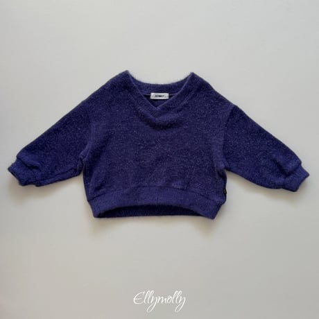 【予約】EM knit v neck mtm
